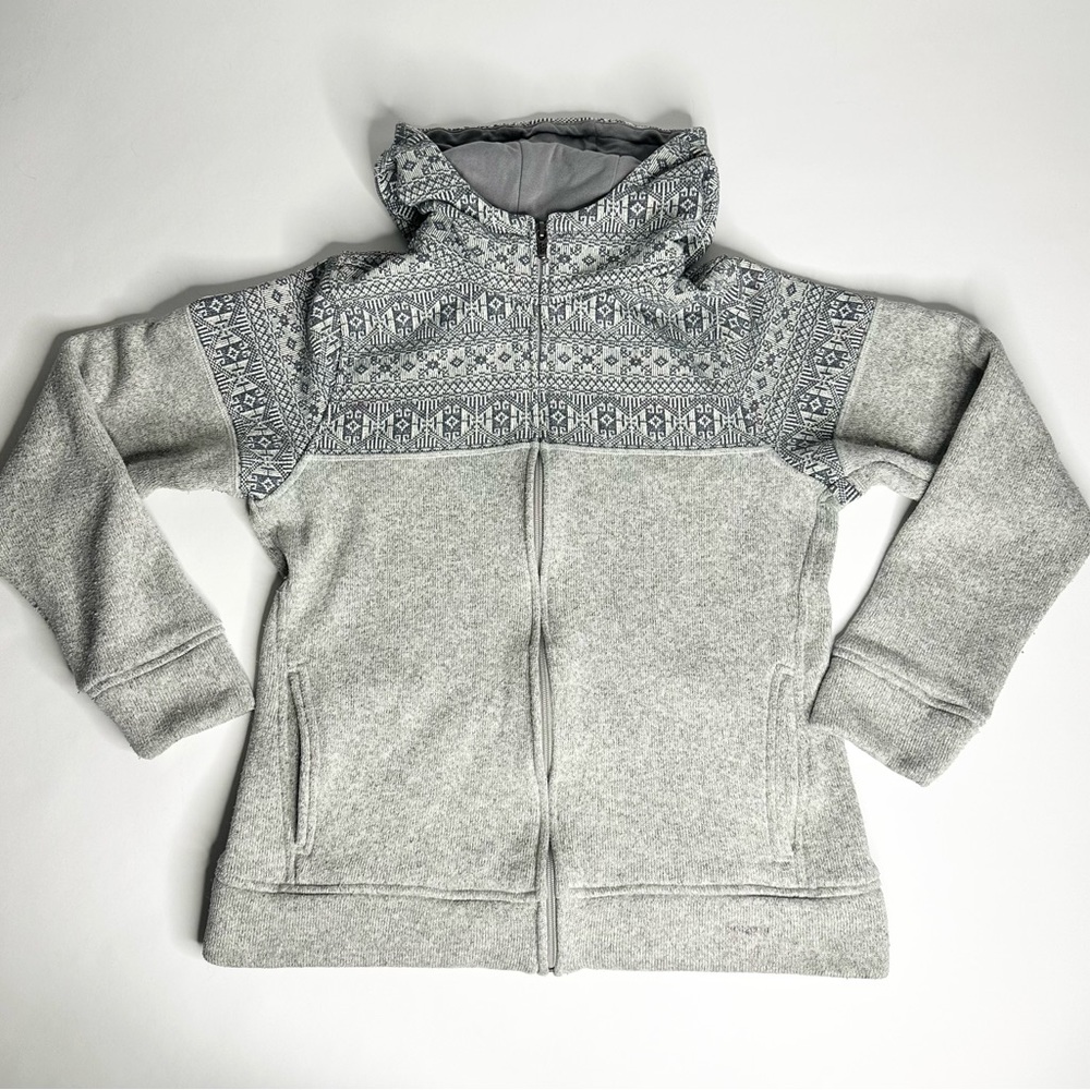 Patagonia Women Better Sweater Hoodie Icelandic Isle Of Skye Gray Large